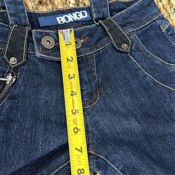 Bongo Dark Wash Cotton Blend Denim Suspender Capris Size 8F - Picture 13 of 13